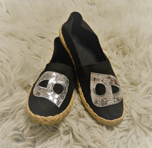 Heech Eternity Black & Silver - Espadrille