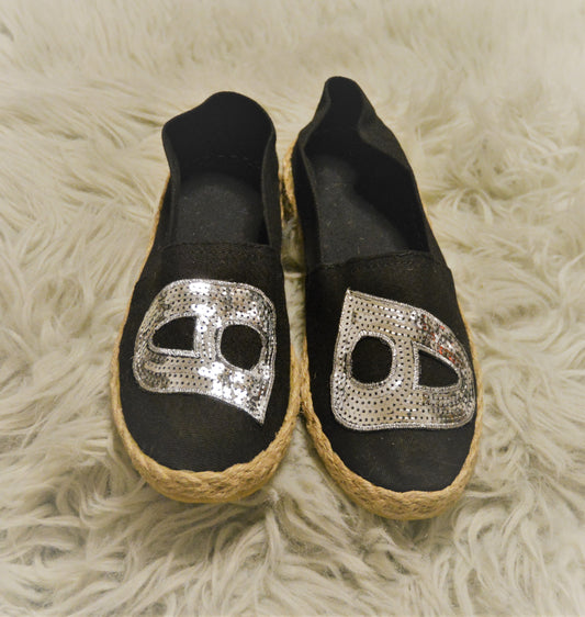 Heech Eternity Black & Silver - Espadrille