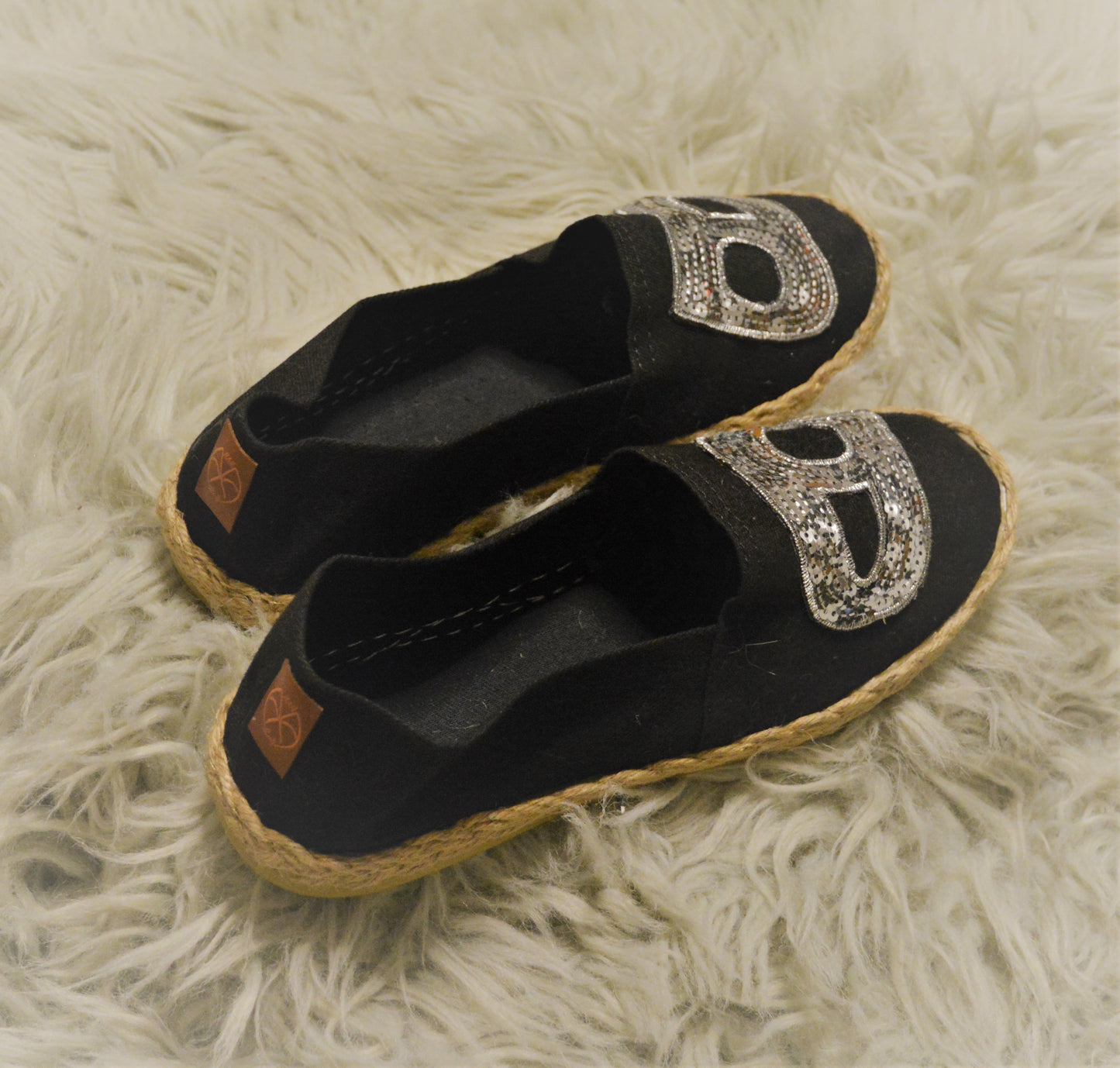 Heech Eternity Black & Silver - Espadrille