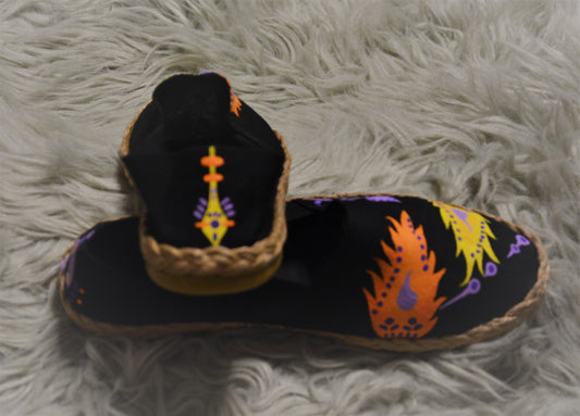 Hand Painted Festival Flame - Espadrille