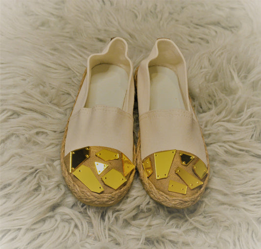 Gold Tassau Golden Crystal - Espadrille