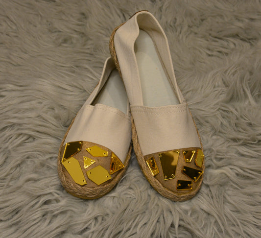 Gold Tassau Golden Crystal - Espadrille