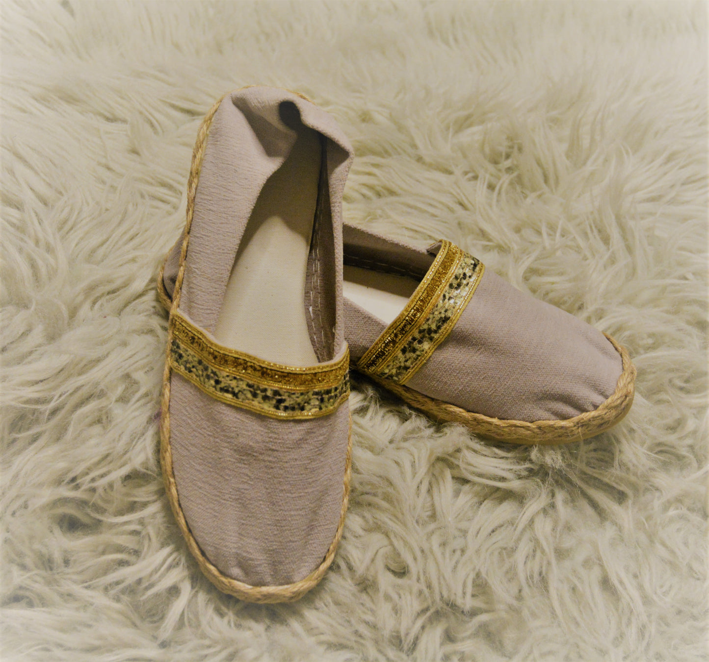 Gold Tassau Golden Ribbon - Espadrille