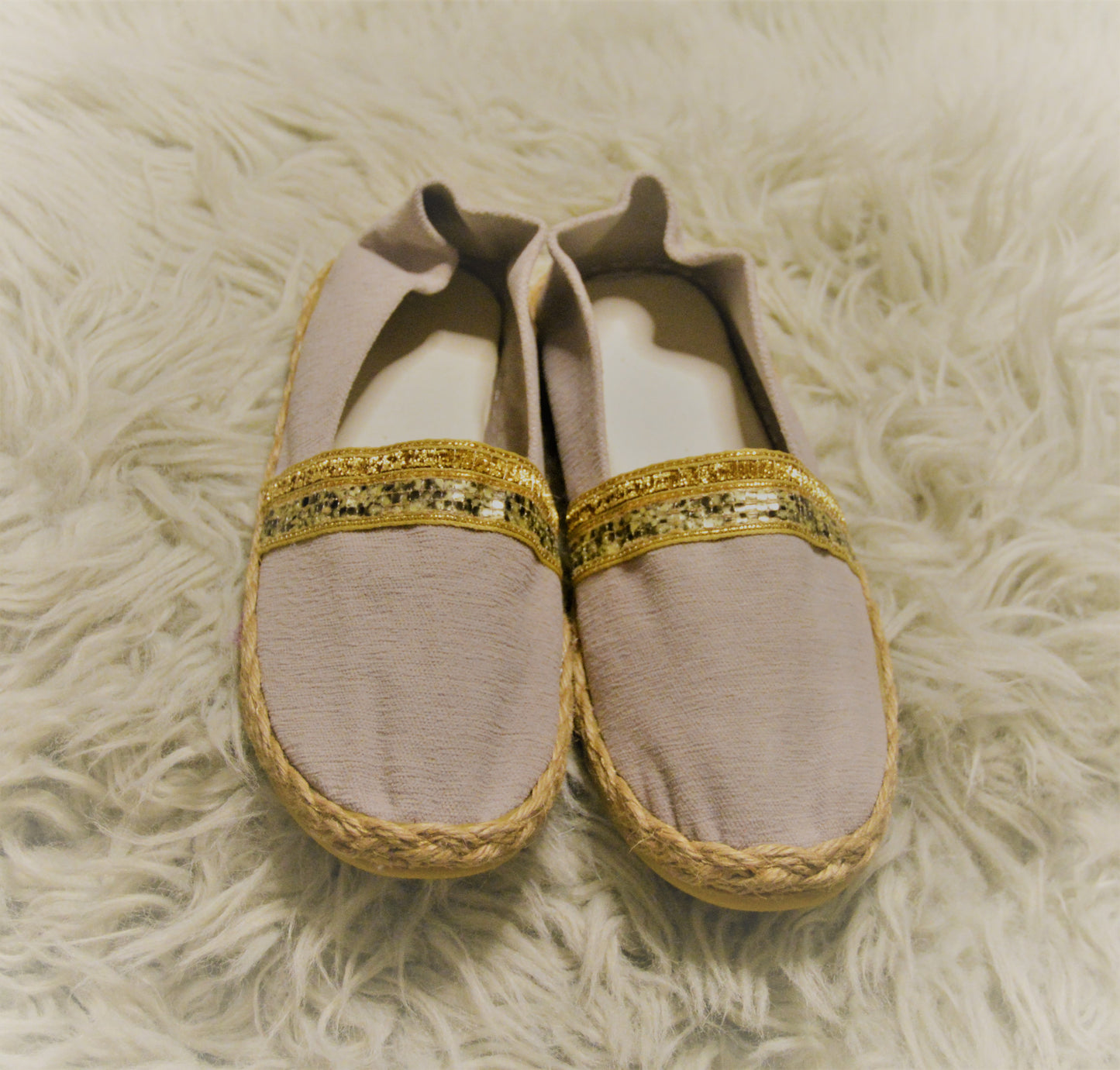 Gold Tassau Golden Ribbon - Espadrille