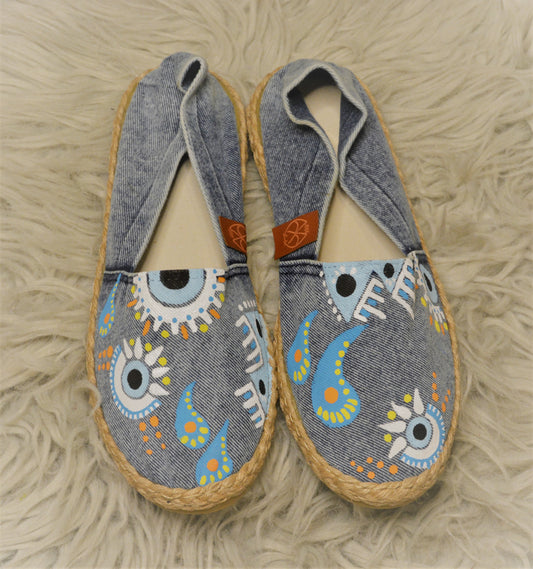 Denim Paisley- Espadrille