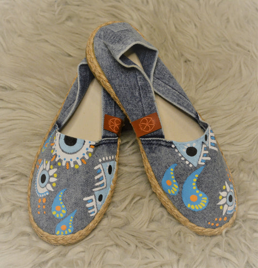 Denim Paisley- Espadrille