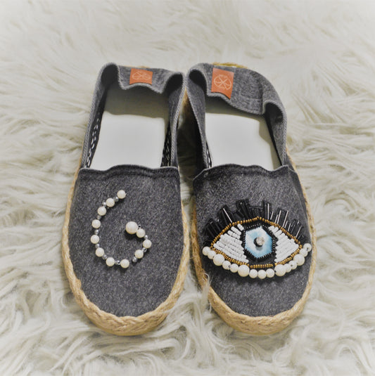 Spiritual Pearl Eye Navy - Espadrille