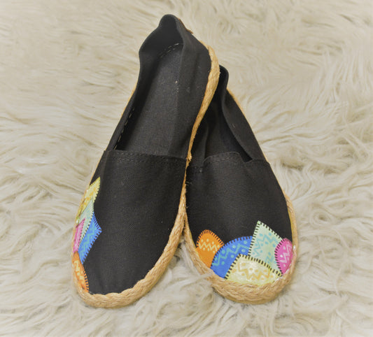 Summer Vibes Rainbow Patchwork - Espadrille