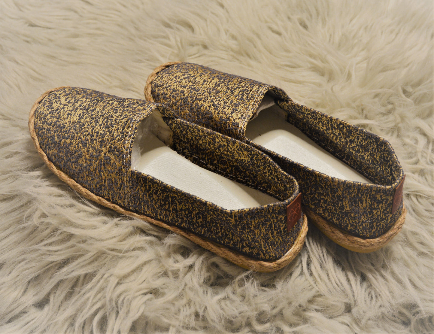 Gold Tassau Rustic Blues - Espadrille