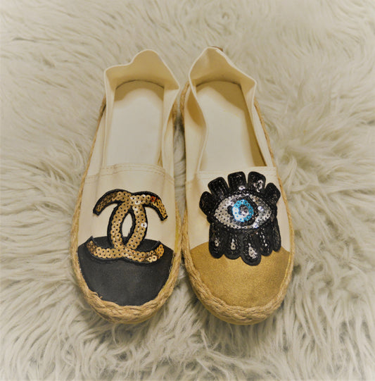 Spiritual Eye Gold & Black - Espadrille